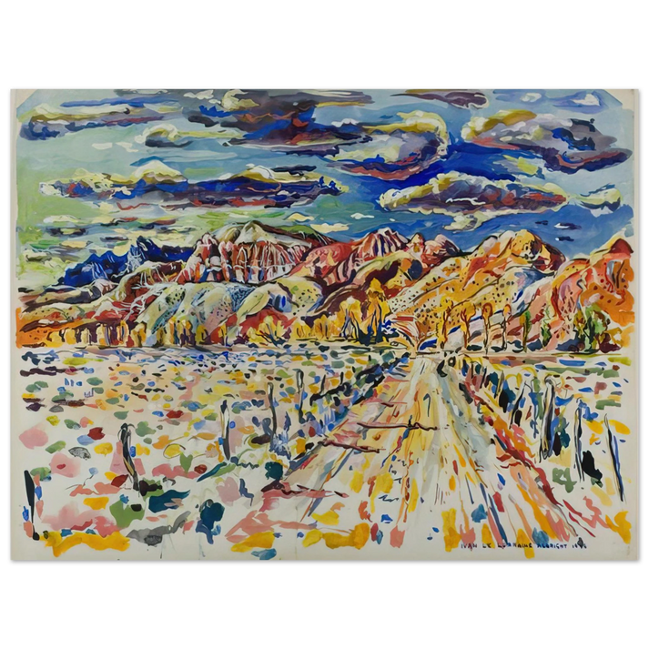 Ivan Albright - RANCH WYOMING 1946 75x100 cm / 30x40inches Fine Art Poster
