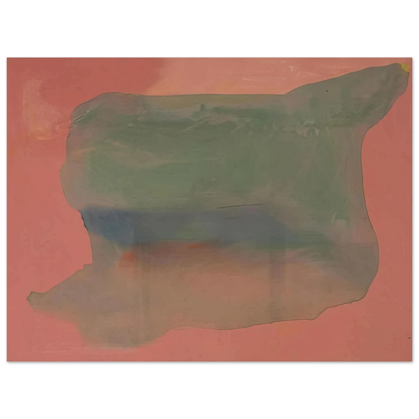 Helen Frankenthaler - Yearning - 1973 Wall art - A1 (59.4 x 84.1 cm) - Premium Wooden Framed Poster With Fine Art Paper - White frame