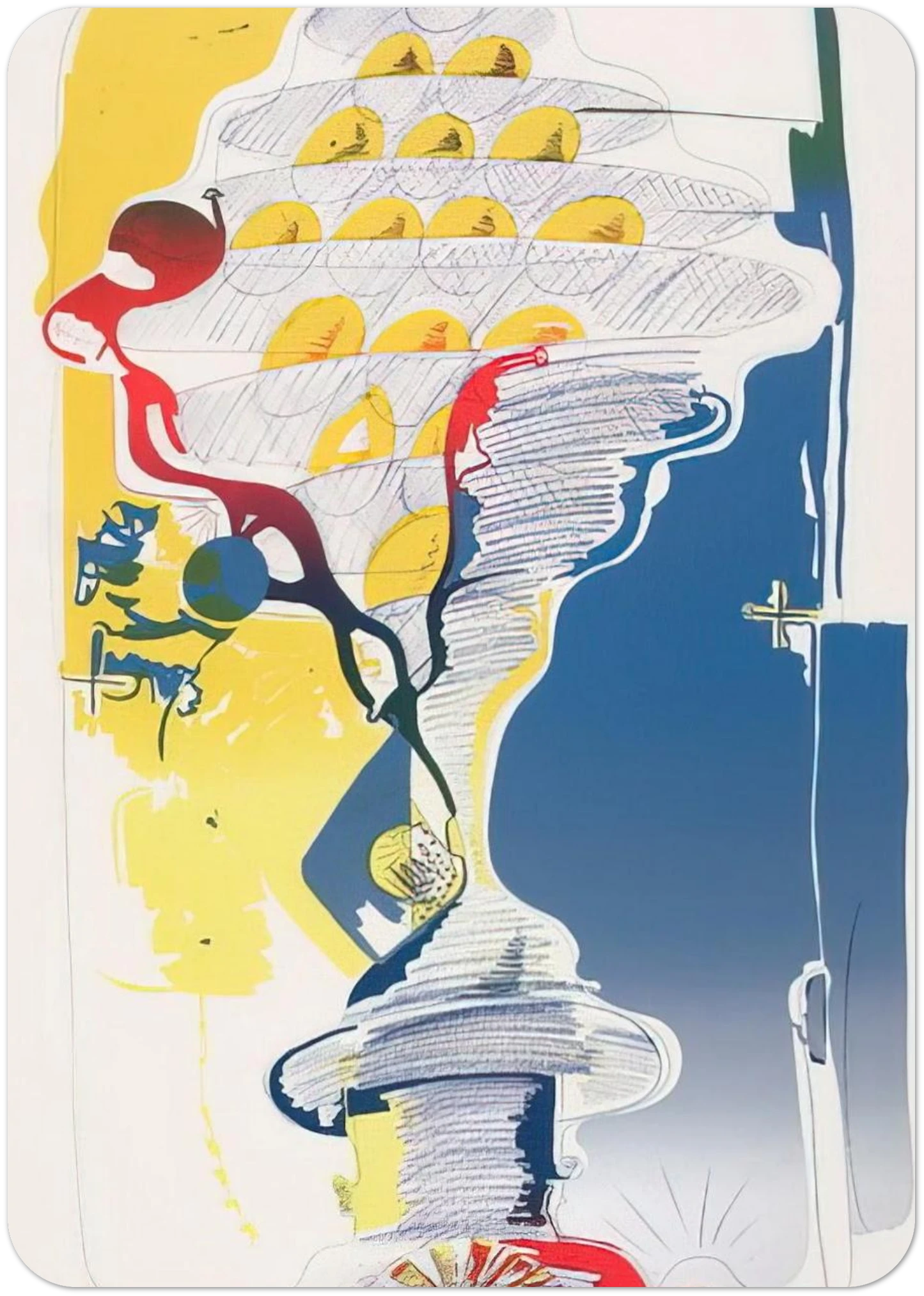 By the Sea, from Behind - 1972 By Dieter Roth Pack of 10 Post Cards | Dieter Roth Post Cards | A6 (10.5 x 14.8 cm) - 4.1 x 5.8 inches