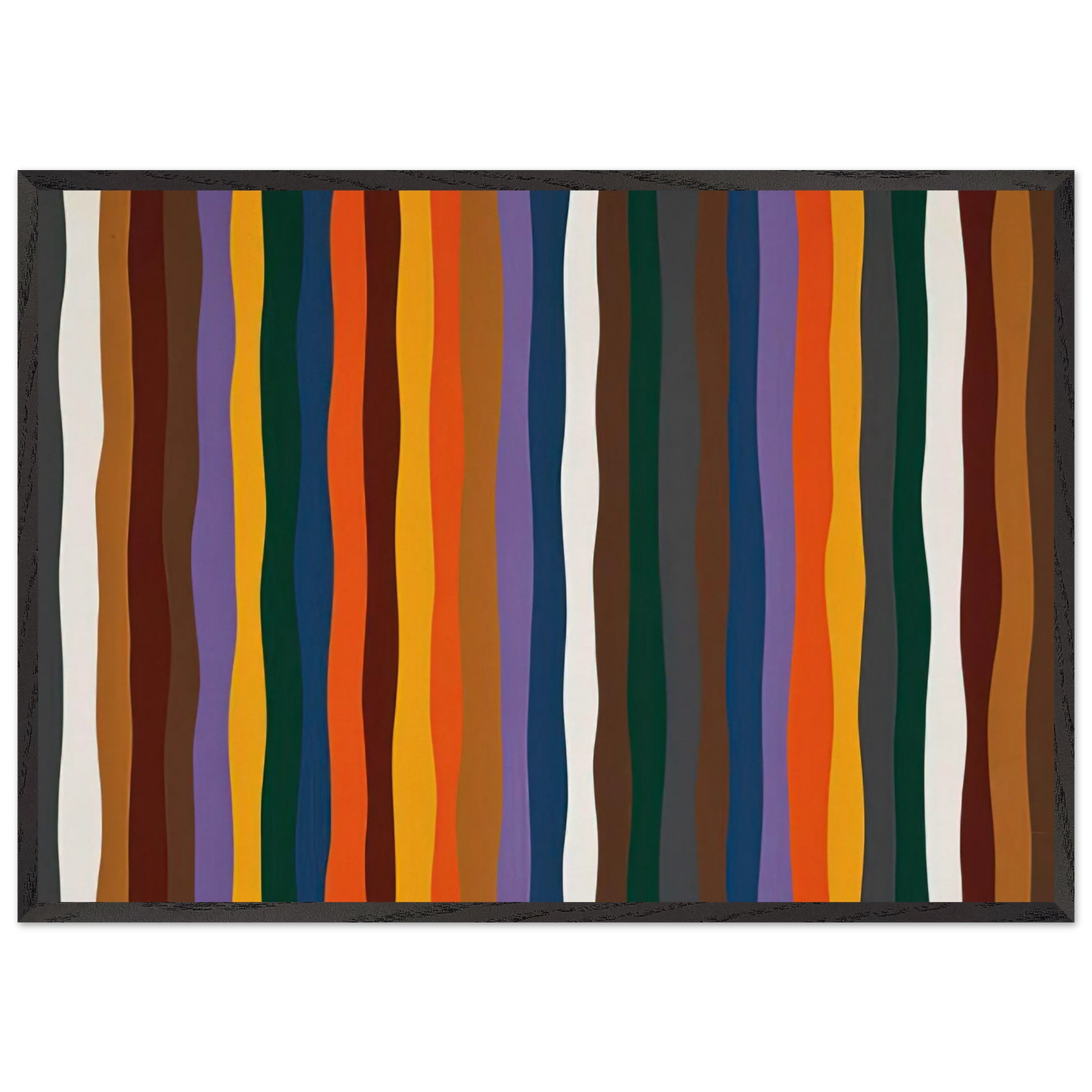 20 - 1977 - Karl Benjamin 70x100 cm / 28x40 inches Framed Art Print – Black Wooden Frame