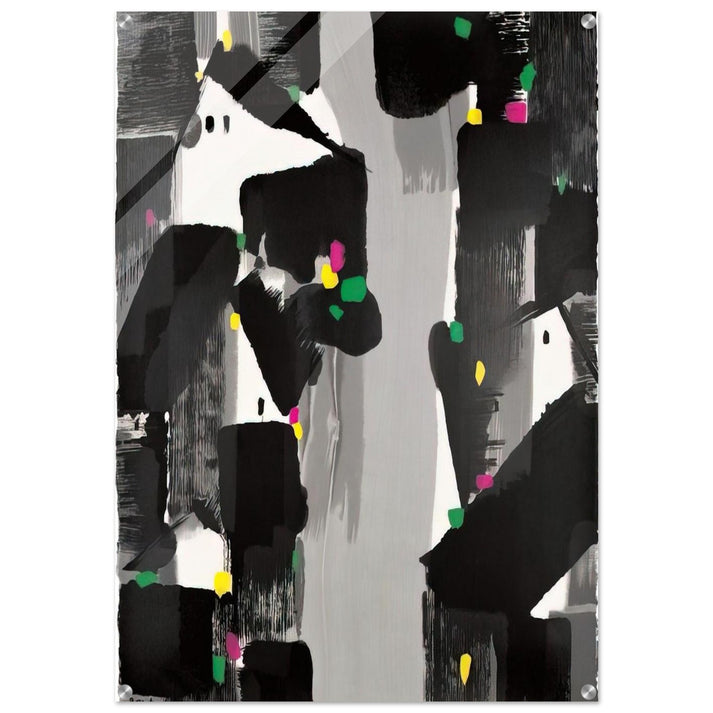 Houses of the South - 2007 - Wu Guanzhong Acrylic Print - 70x100 cm / 28x40″ inches | Wu Guanzhong Wall Art | Wu Guanzhong Prints