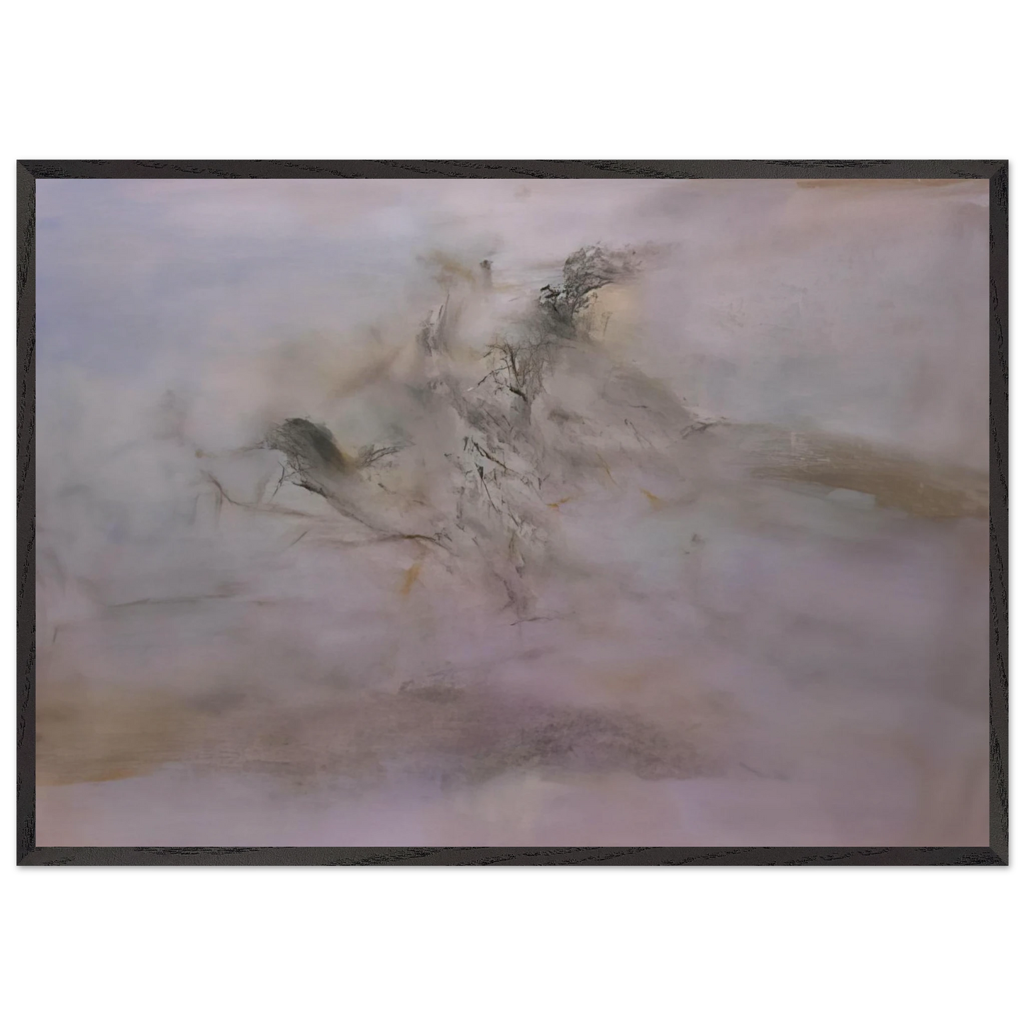 24 02 2002 2002 - Zao Wou-Ki Framed Art Print – Black Wooden Frame - Default Title - -Framed Art Print