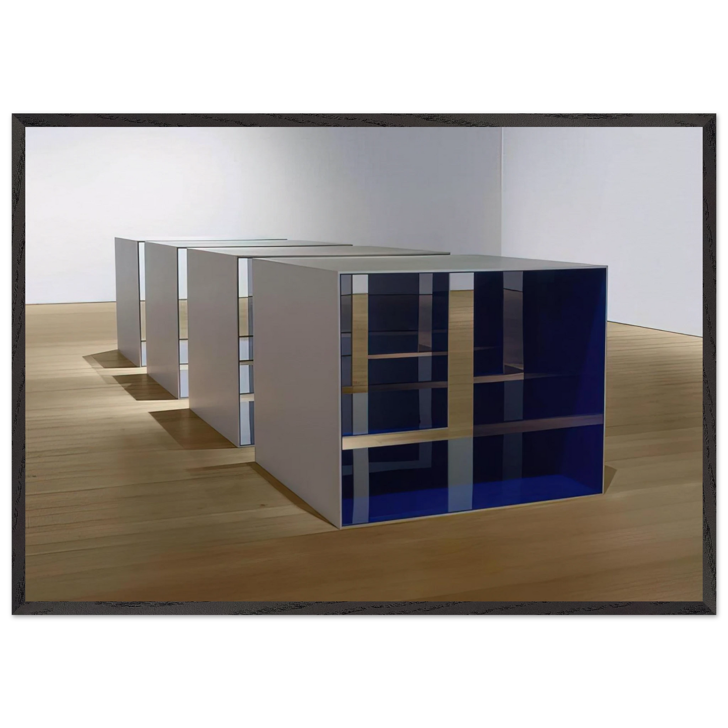 Untitled - 1969 N4 - Donald Judd Framed Art Print – Black Wooden Frame - Default Title - -Framed Art Print