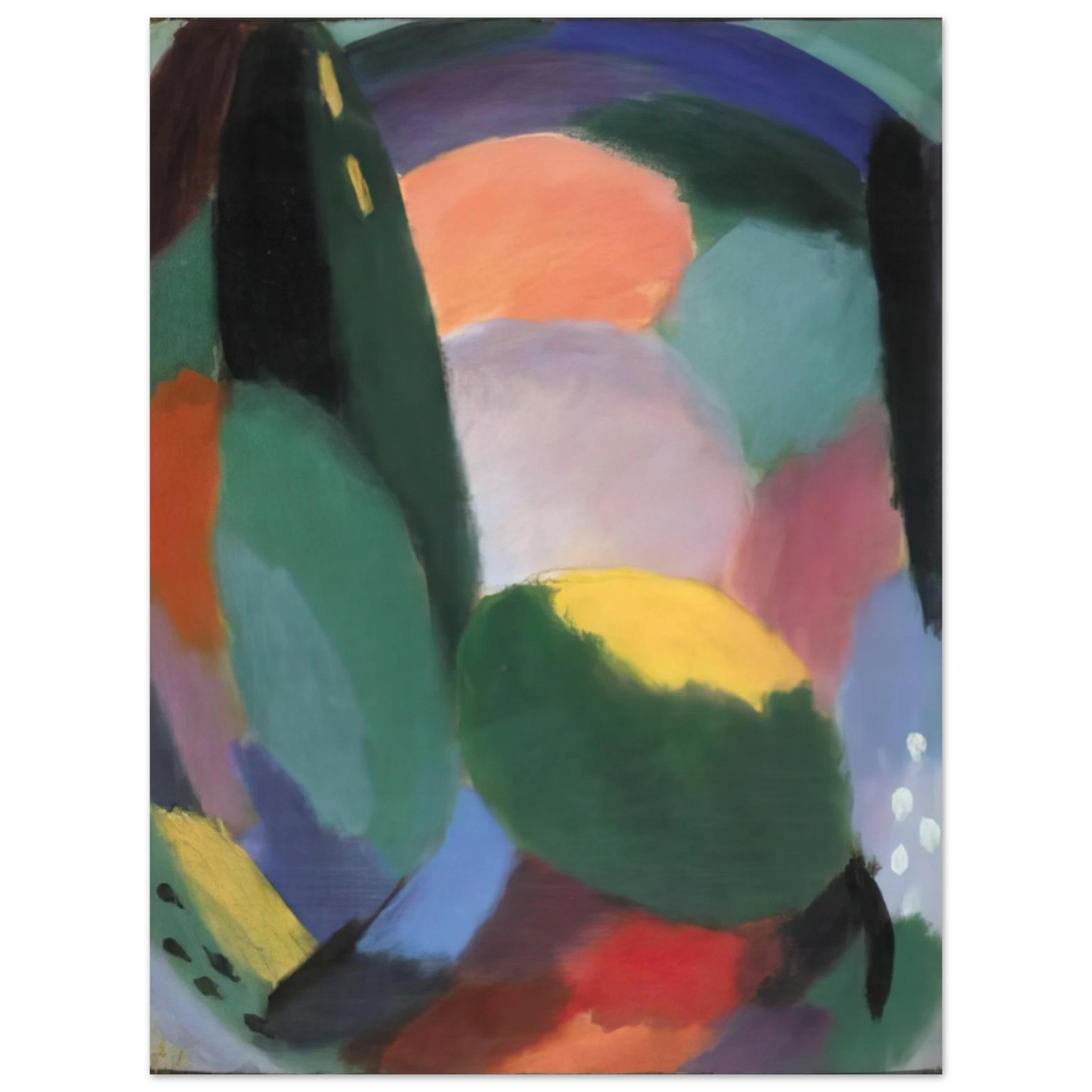 Alexej von Jawlensky - VARIATION GLORREICHER ABEND SOMMERSEGEN II 1917 Fine Art Poster - Default Title