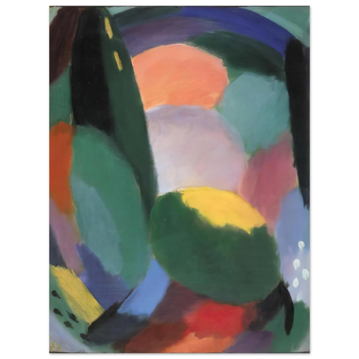 Alexej von Jawlensky - VARIATION GLORREICHER ABEND SOMMERSEGEN II 1917 75x100 cm / 30x40inches Fine Art Poster
