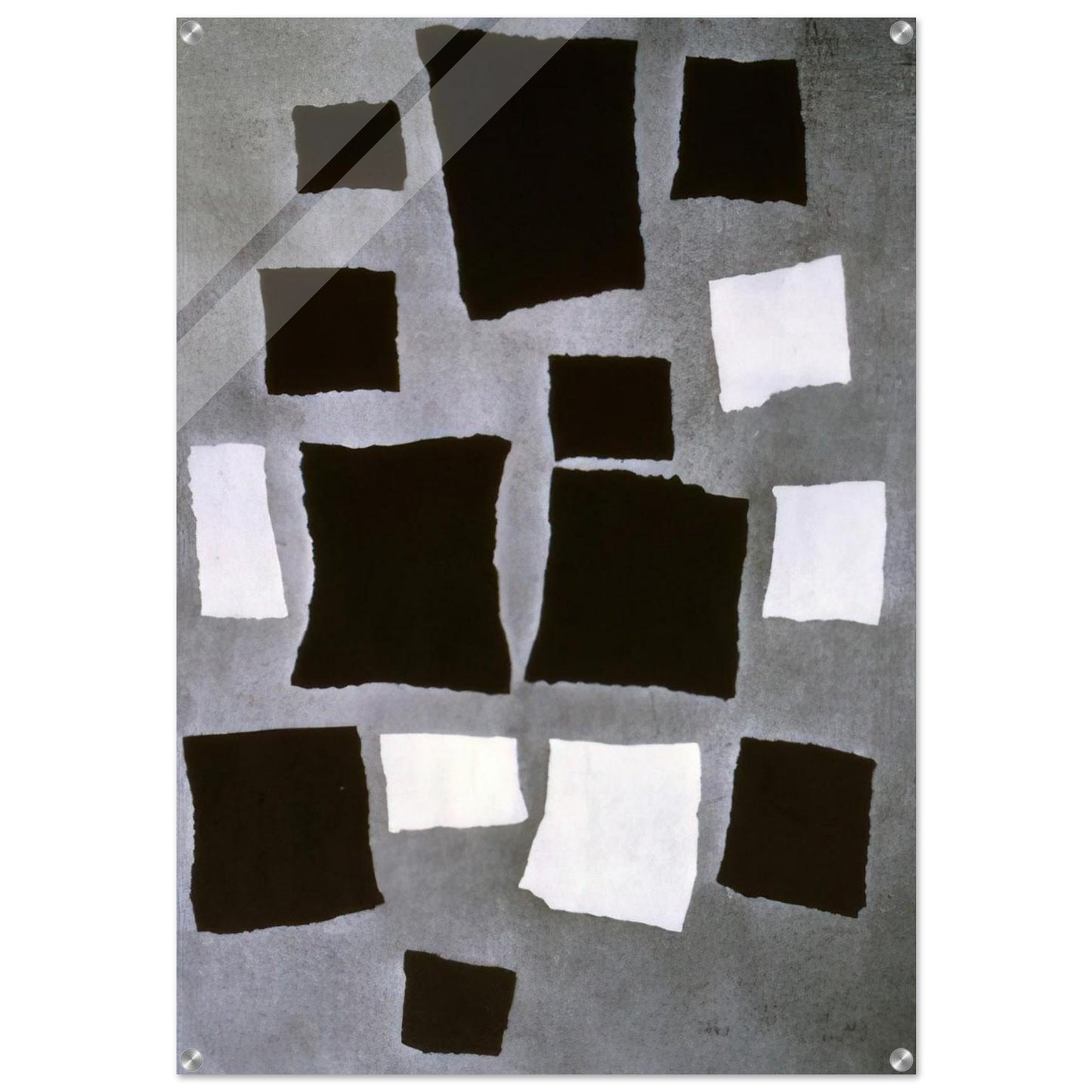Squares or Rectangles Arranged According to the Laws of Chance - Jean Arp Acrylic Print - 70x100 cm / 28x40″ inches
