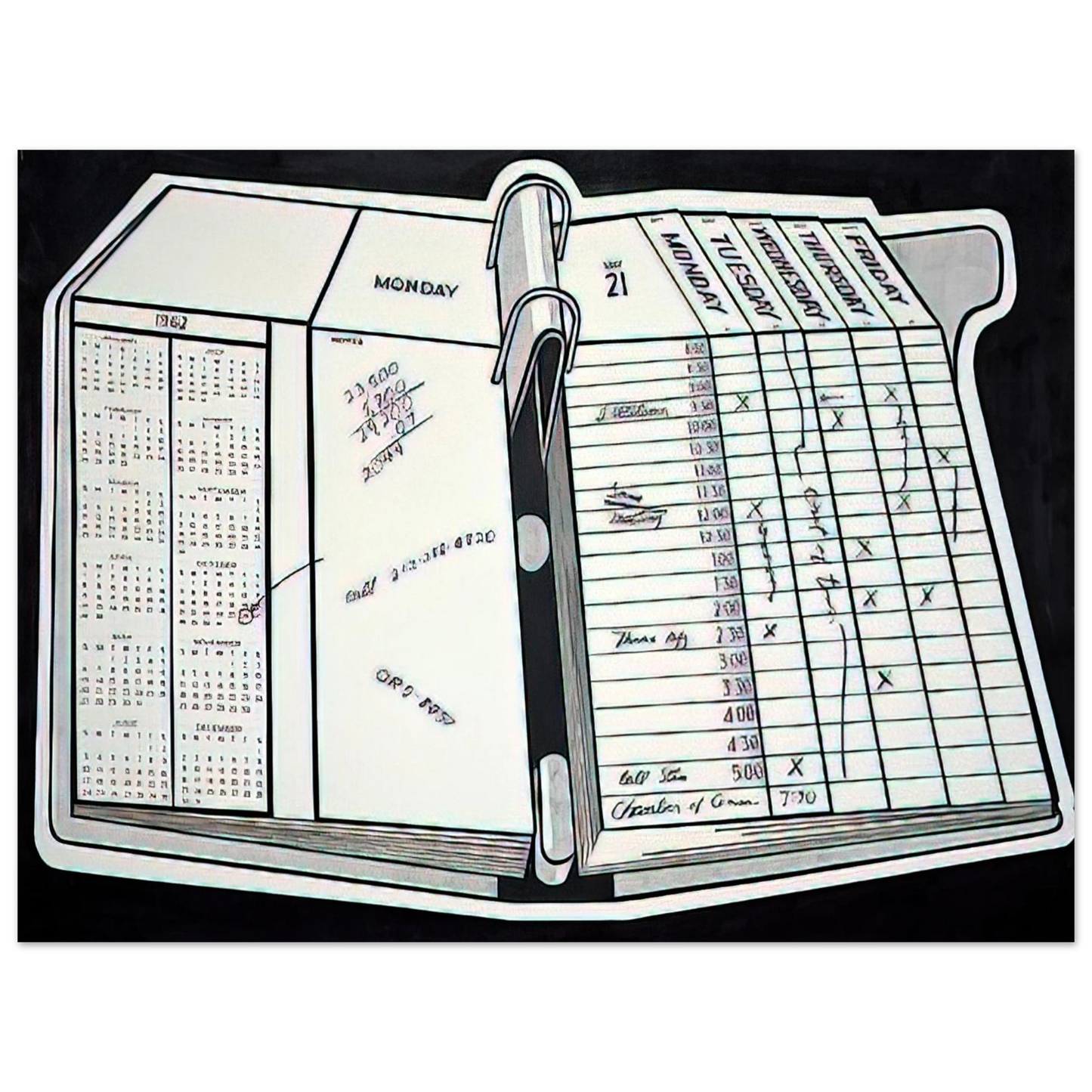 Roy Lichtenstein - DESK CALENDAR 1962 Fine Art Poster - Default Title