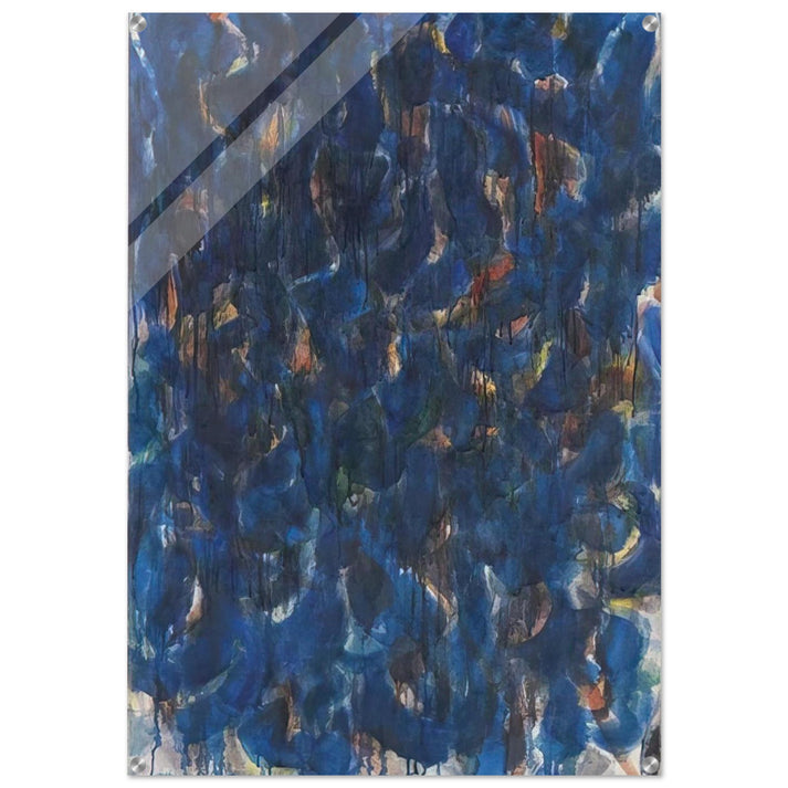 Blue and Red - Sam Francis Acrylic Print - 70x100 cm / 28x40″ inches | Sam Francis Wall Art | Sam Francis Prints