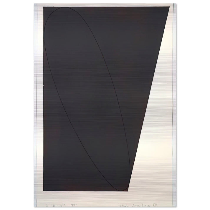 STUDY ATTIC SERIES XII 1991 - Robert Mangold Brushed Aluminum Print - 70x100 cm / 28x40 inches | Robert Mangold Aluminum Print | Robert Mangold Prints