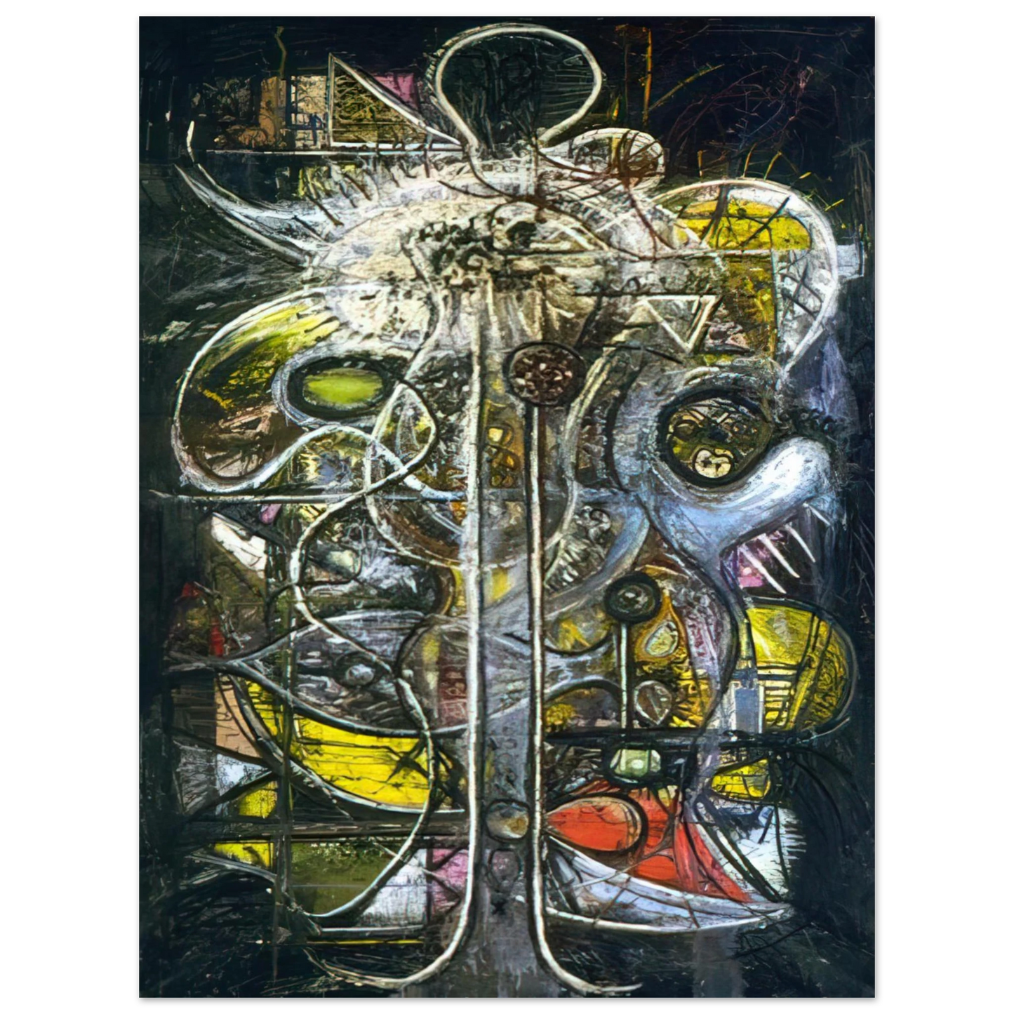 Richard Pousette-Dart - Comprehension of the Atom, Crucifixion Fine Art Poster - Default Title
