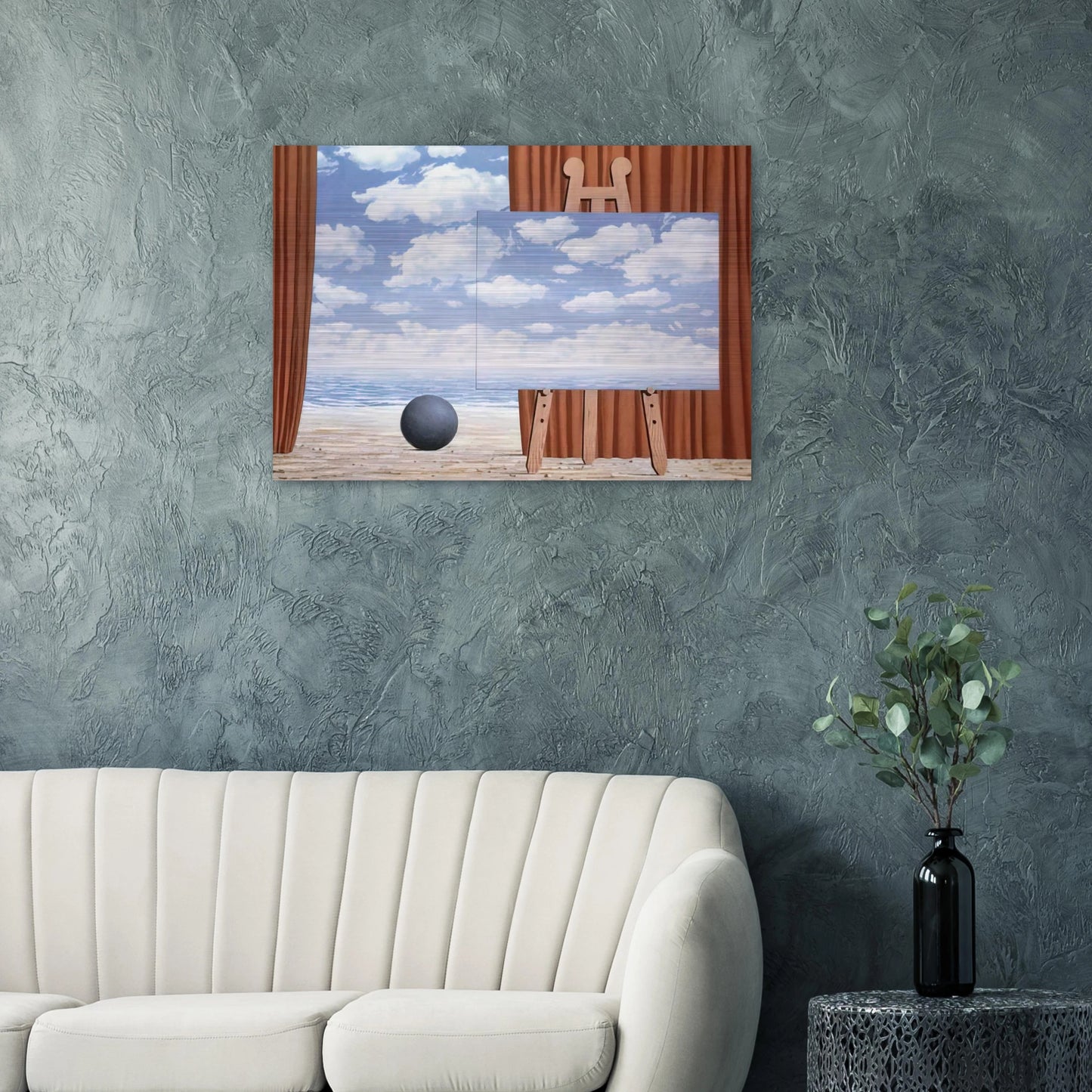 THE FAIR CAPTIVE 1965 - Rene Magritte Brushed Aluminum Print - 70x100 cm / 28x40 inches | Rene Magritte Aluminum Print | Rene Magritte Prints