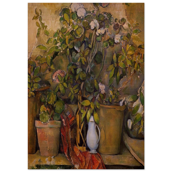 Potted Plants - Paul Cézanne Brushed Aluminum Print - 70x100 cm / 28x40 inches | Paul Cézanne Aluminum Print | Paul Cézanne Prints