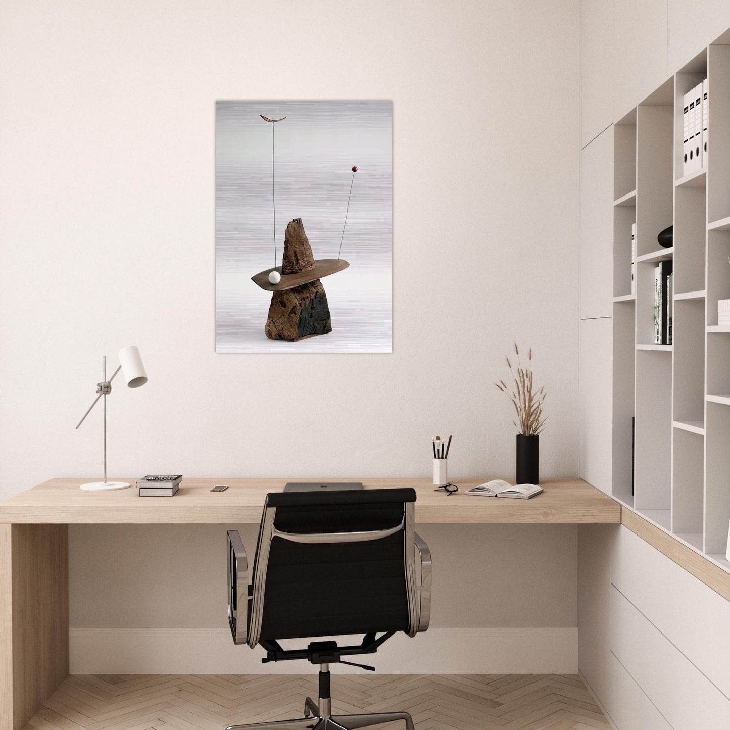 GIBRALTAR 1936 - Alexander Calder Brushed Aluminum Print - 70x100 cm / 28x40 inches | Alexander Calder Aluminum Print | Alexander Calder Prints