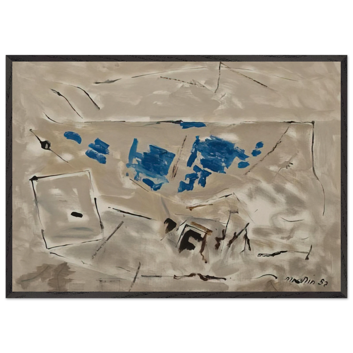 Autumn Coloring No 4 - 1952 - John Marin 70x100 cm / 28x40 inches Framed Art Print – Black Wooden Frame