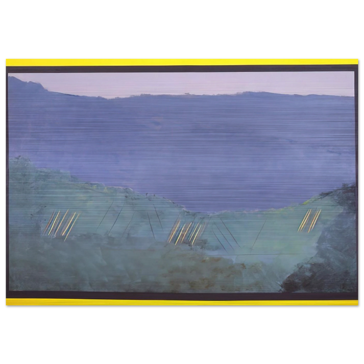 Cheat River - 1968 - Ronnie Landfield Brushed Aluminum Print - 70x100 cm / 28x40 inches | Ronnie Landfield Aluminum Print | Ronnie Landfield Prints