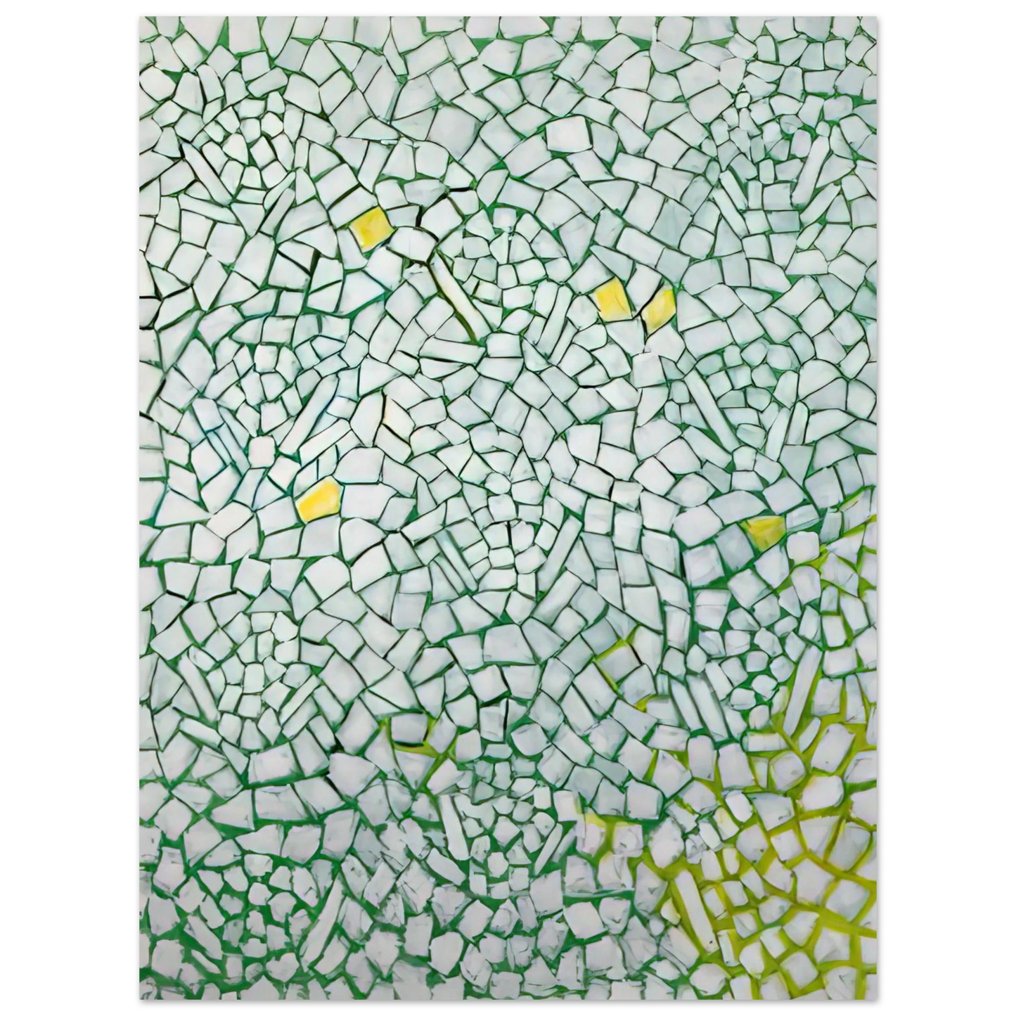 Alma Woodsey Thomas - WHITE ROSES SING AND SING 1976 Fine Art Poster - Default Title