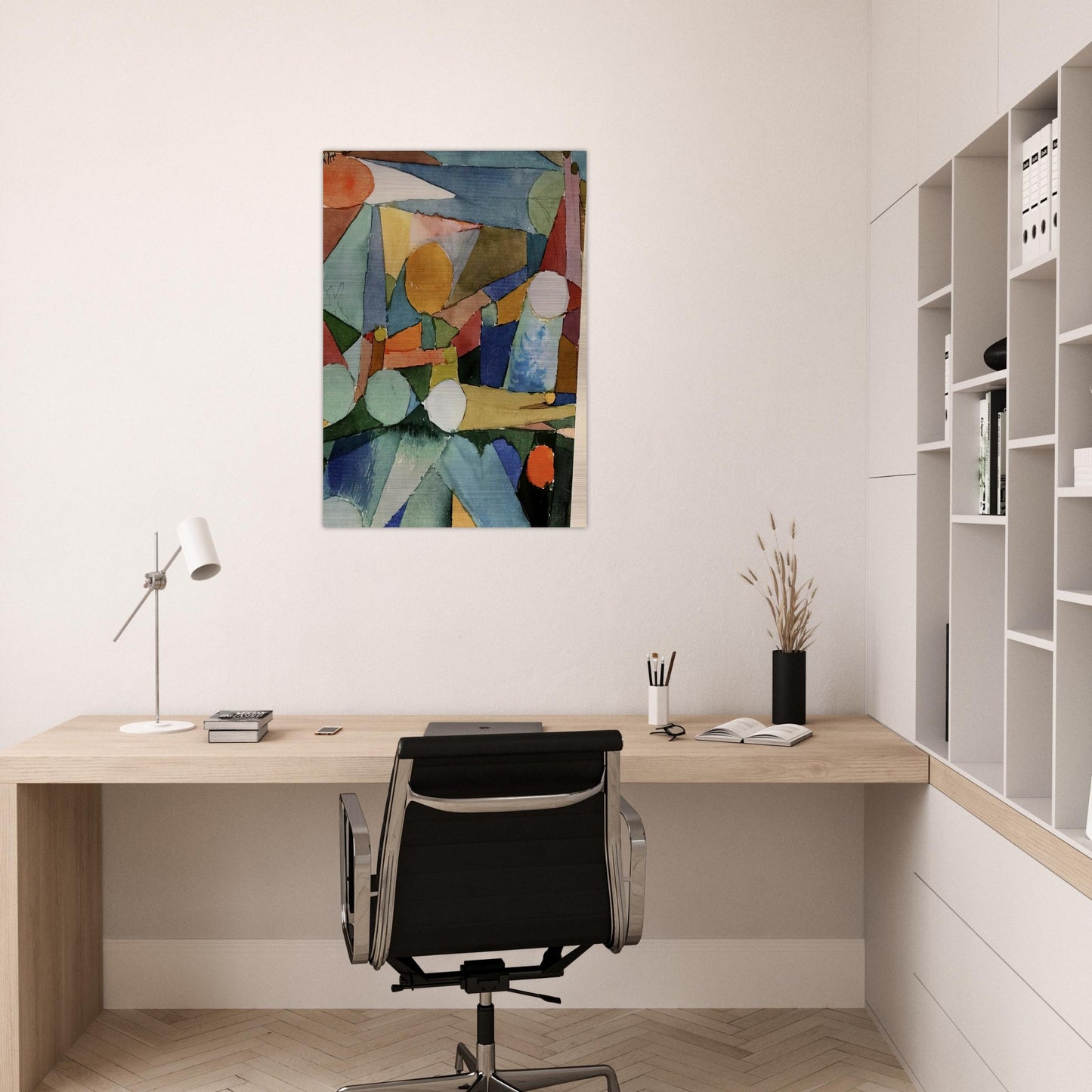 COLOUR SHAPES 1914 - Paul Klee Brushed Aluminum Print - 70x100 cm / 28x40 inches | Paul Klee Aluminum Print | Paul Klee Prints