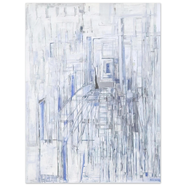 Maria Helena Vieira da Silva - Passage of the Mirrors - 1981 75x100 cm / 30x40inches Fine Art Poster