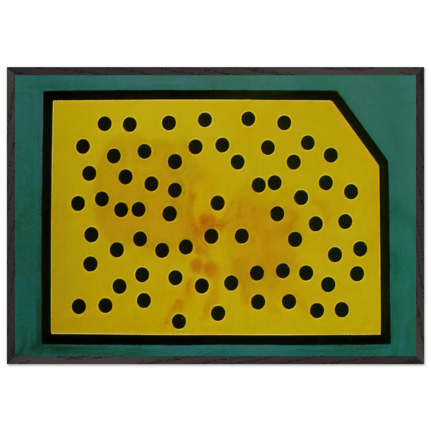 RANDOMDOT CORRELOGRAM THE GOLDEN FLEECE - Salvador Dali Framed Art Print – Black Wooden Frame - Default Title - -Framed Art Print