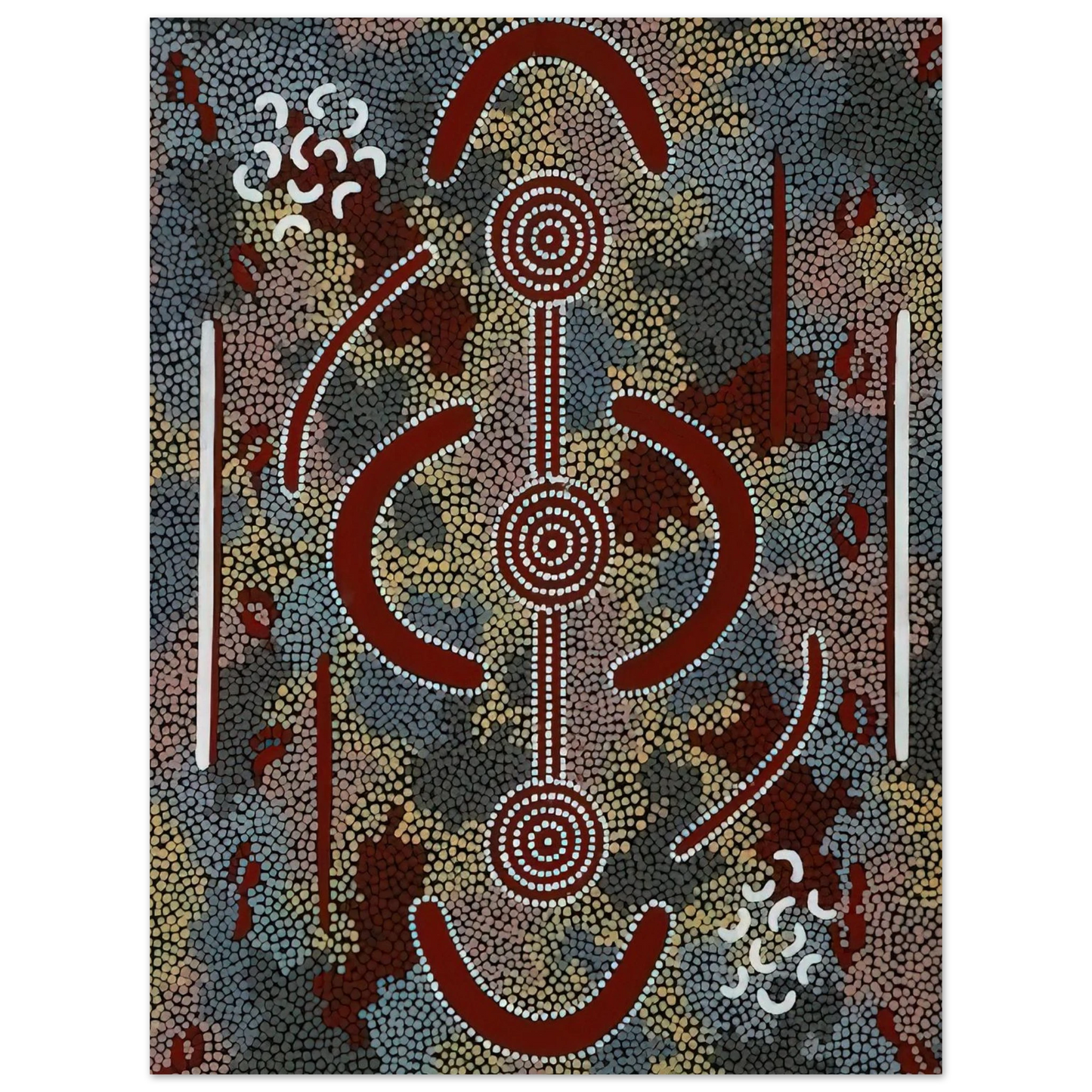 Clifford Possum Tjapaltjarri - Honey Ant Dreaming - 1981 Fine Art Poster - Default Title