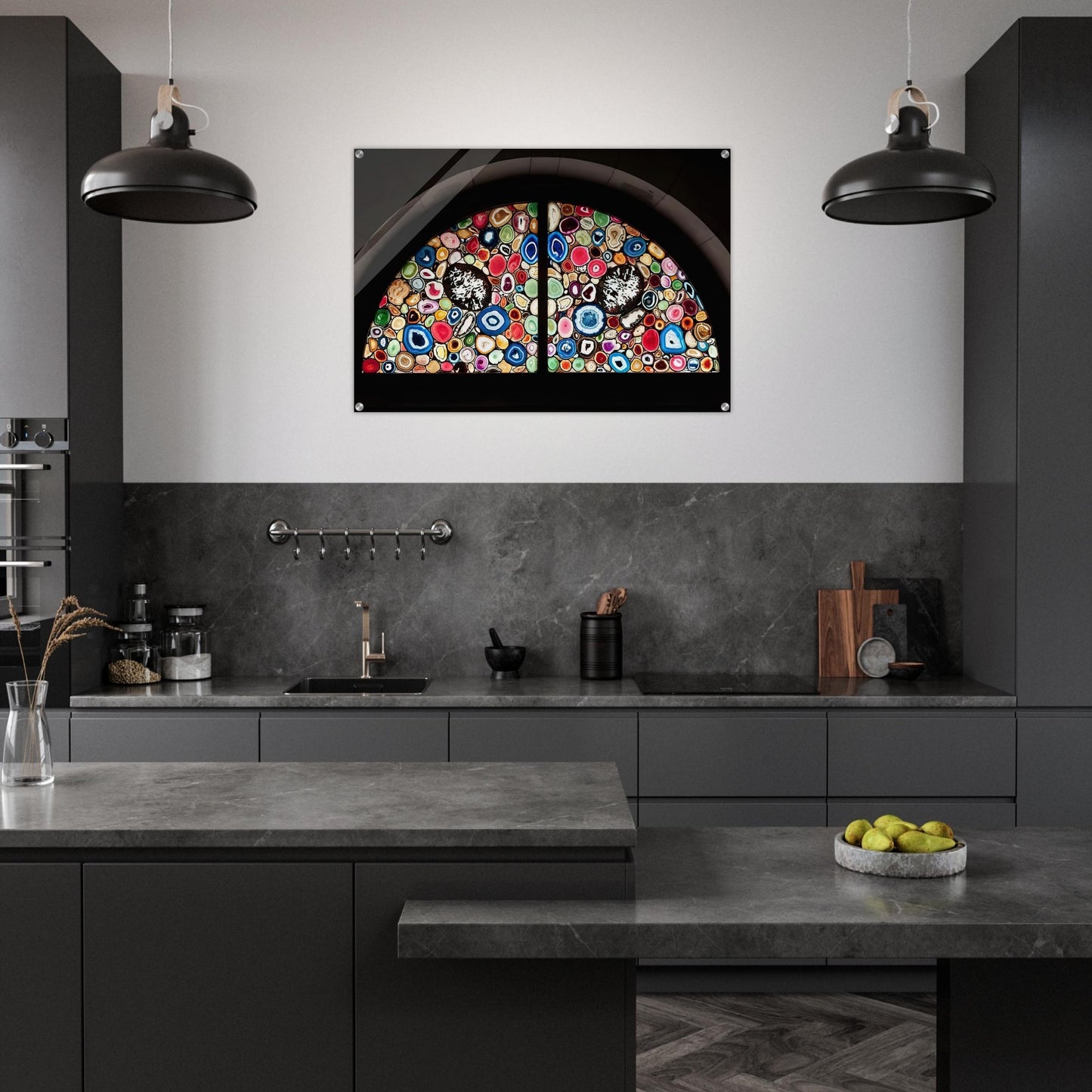 AHATFENSTER 2009 3 - Sigmar Polke Acrylic Print - 70x100 cm / 28x40″ inches