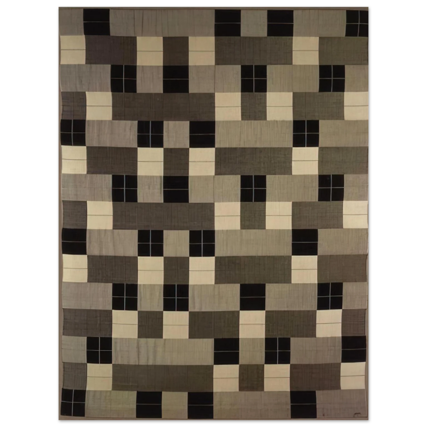 Anni Albers - BLACK WHITE GRAY 1964 Fine Art Poster - Default Title