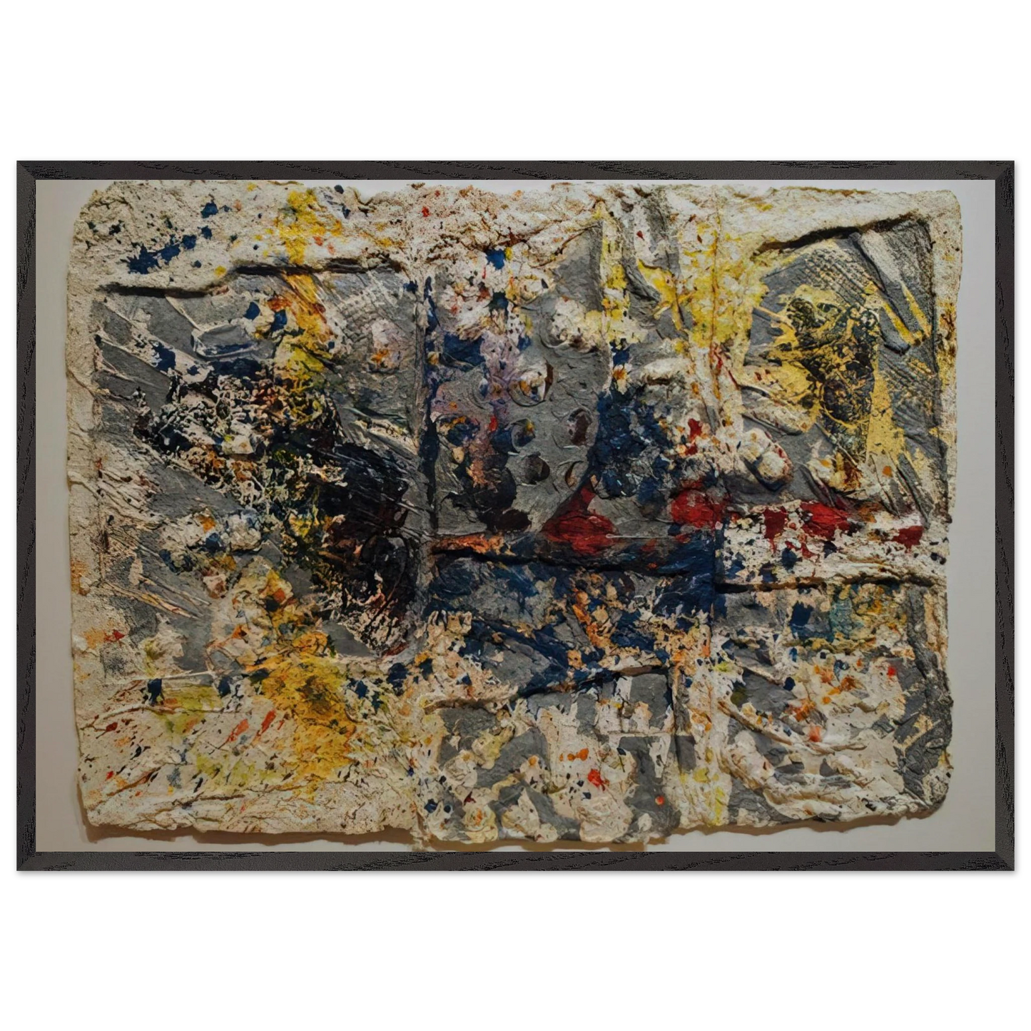 Elegy 2 - Sam Gilliam 70x100 cm / 28x40 inches Framed Art Print – Black Wooden Frame