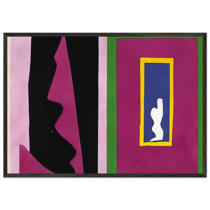 CUT OUTS - Henri Matisse 70x100 cm / 28x40 inches Framed Art Print – Black Wooden Frame