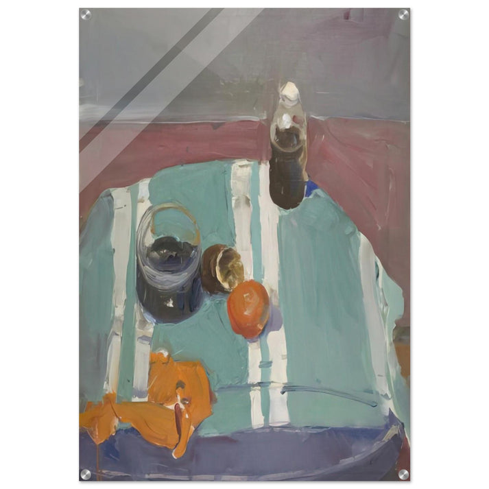 Still Life with Orange Peel - Richard Diebenkorn Acrylic Print - 70x100 cm / 28x40″ inches | Richard Diebenkorn Wall Art | Richard Diebenkorn Prints