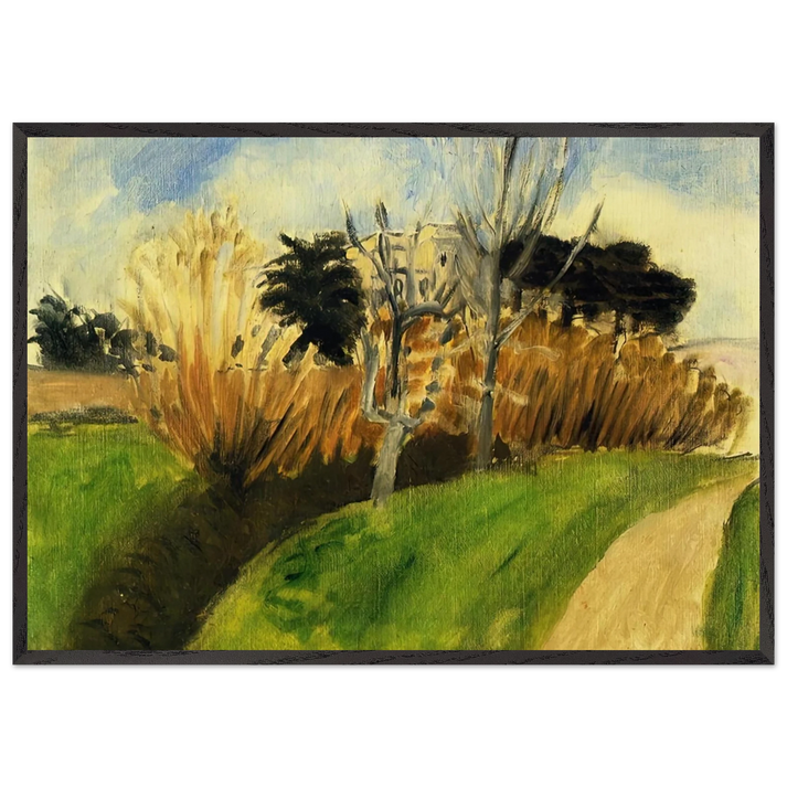 Wall artTHE STREAM NEAR NICE - Henri Matisse 70x100 cm / 28x40 inches Framed Art Print – Black Wooden Frame