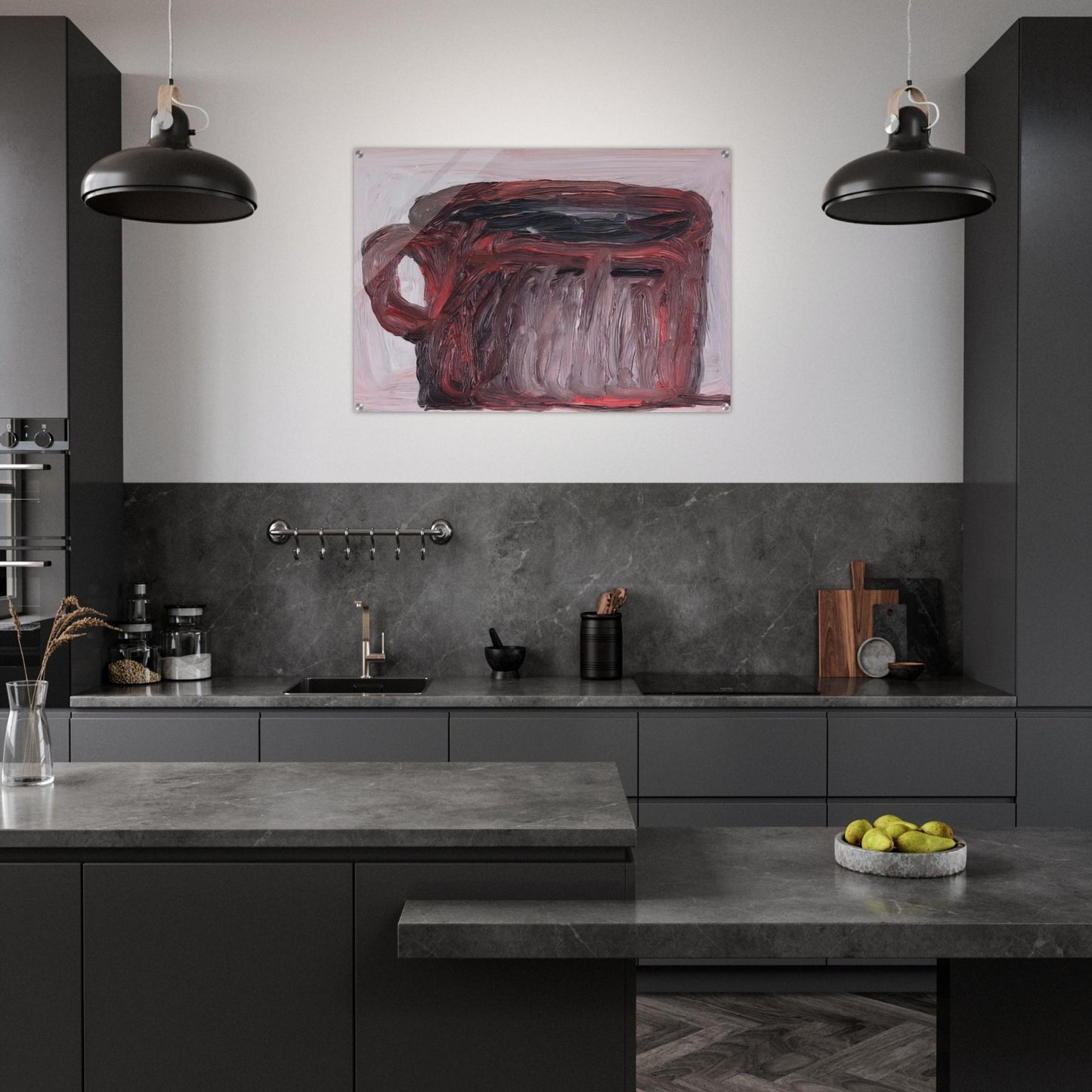 UNTITLED CUP - Philip Guston Acrylic Print - 70x100 cm / 28x40″ inches