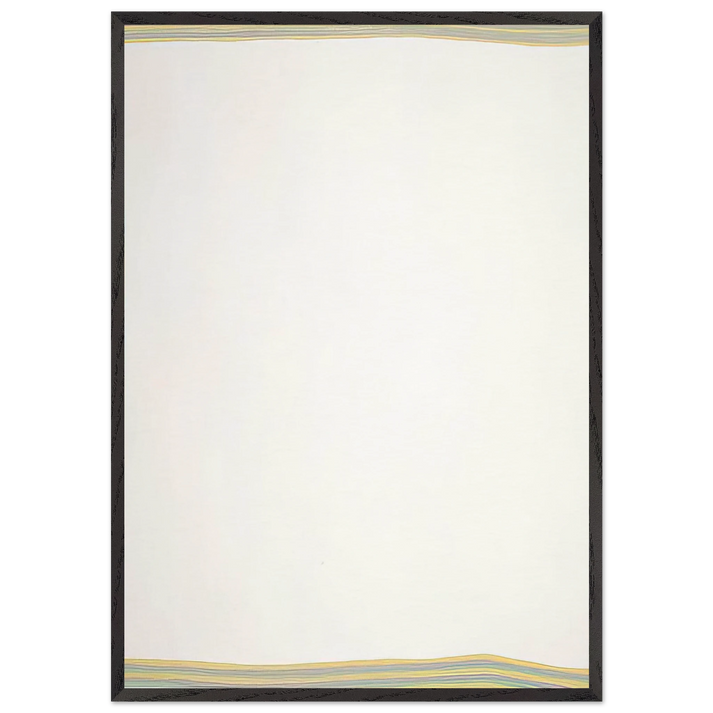 Meandering - 1979 - Gene Davis 70x100 cm / 28x40 inches Framed Art Print – Black Wooden Frame