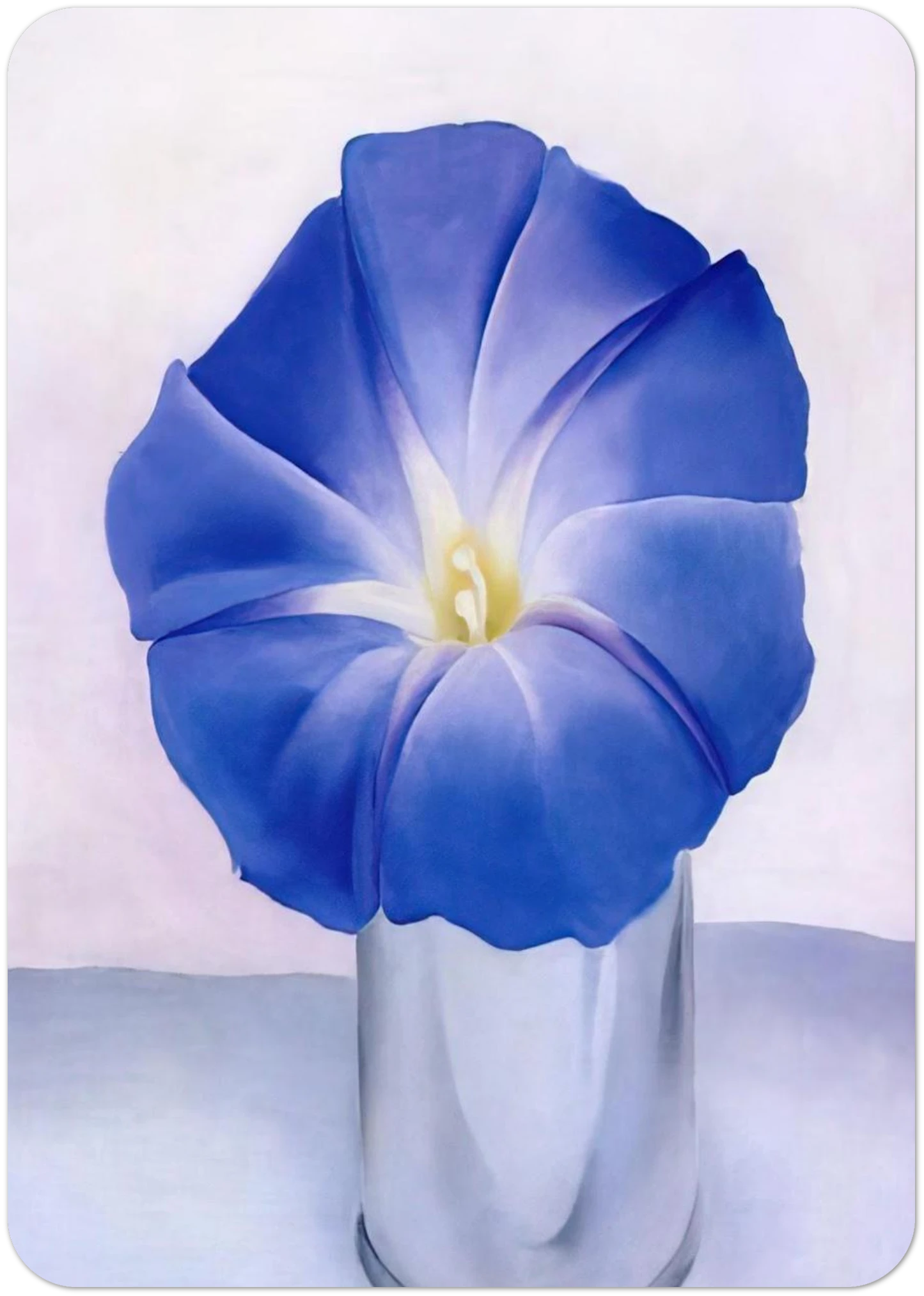 Blue Morning Glory By Georgia O'Keeffe Pack of 10 Post Cards | Georgia O'Keeffe Post Cards | A6 (10.5 x 14.8 cm) - 4.1 x 5.8 inches
