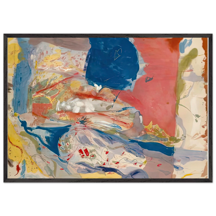 Lorelei 1957- - Helen Frankenthaler 70x100 cm / 28x40 inches Framed Art Print – Black Wooden Frame