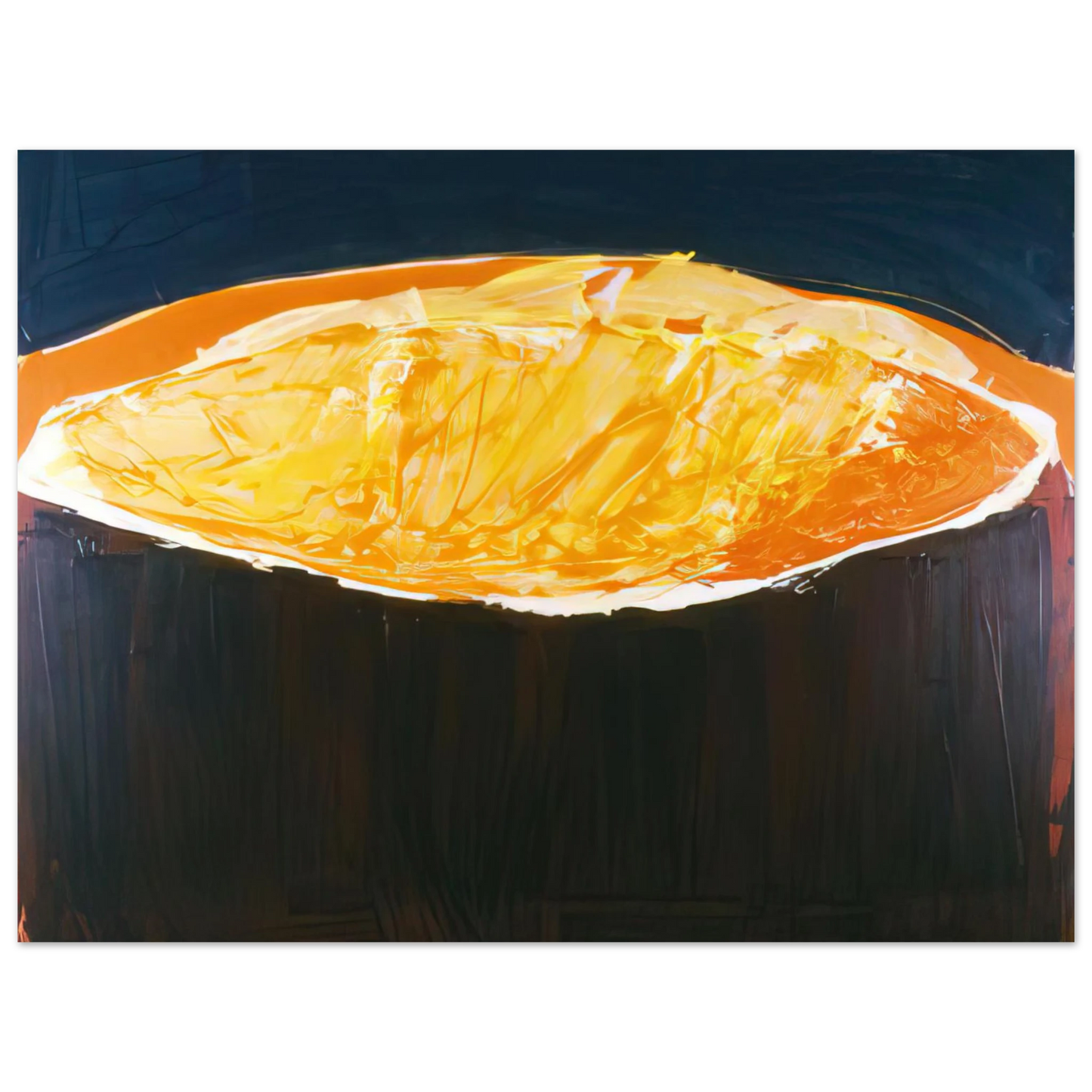 Ronnie Landfield - Volcano, The Heat - 1983 Fine Art Poster - Default Title