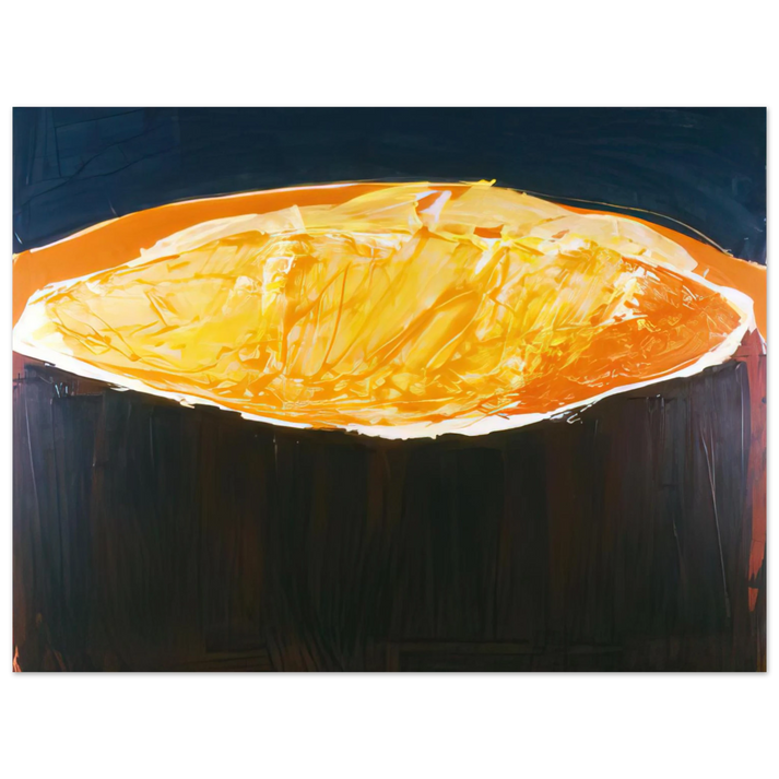 Ronnie Landfield - Volcano, The Heat - 1983 75x100 cm / 30x40inches Fine Art Poster