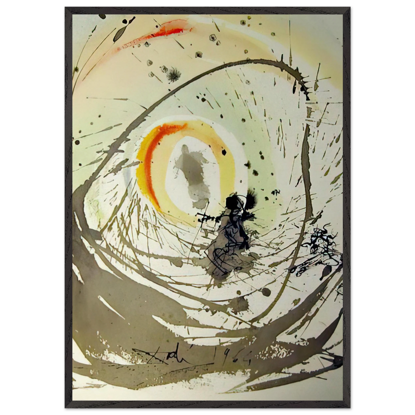 MULIER AMICTA SOLE 1967 - Salvador Dali Framed Art Print – Black Wooden Frame - Default Title - -Framed Art Print