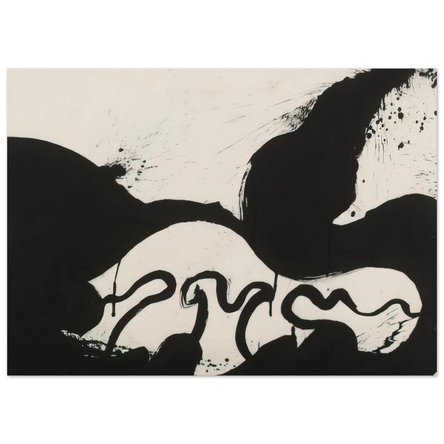 Helen Frankenthaler - Untitled - 1973 Wall art - 27x35 cm / 11x14 inches - Premium Wooden Framed Poster With Fine Art Paper - Wood frame