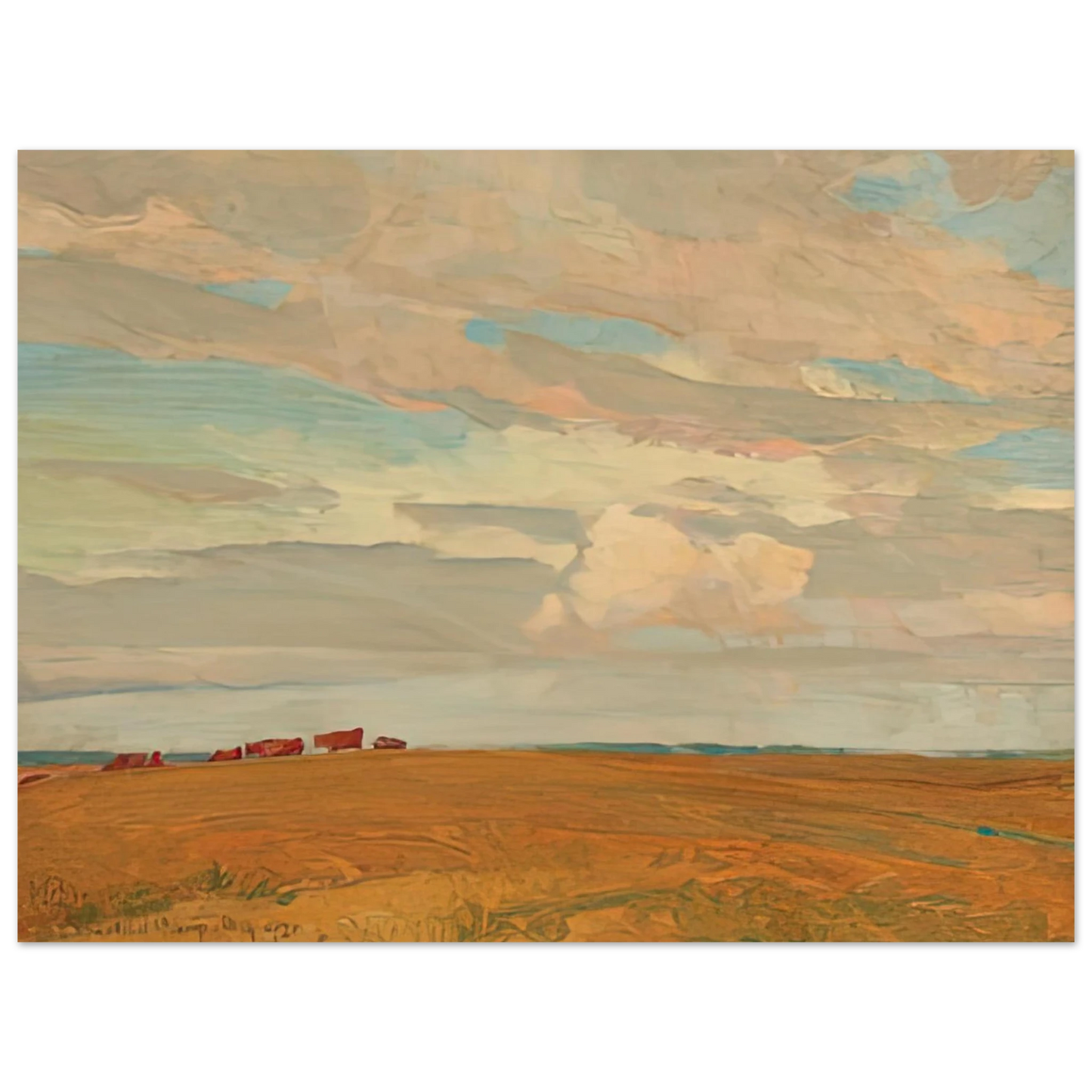 Maynard Dixon - PRAIRIE SAND HILL CAMP MAY 1921 1921 Wall art - 20x25 cm / 8x10 Inches - Fine Art Poster - -