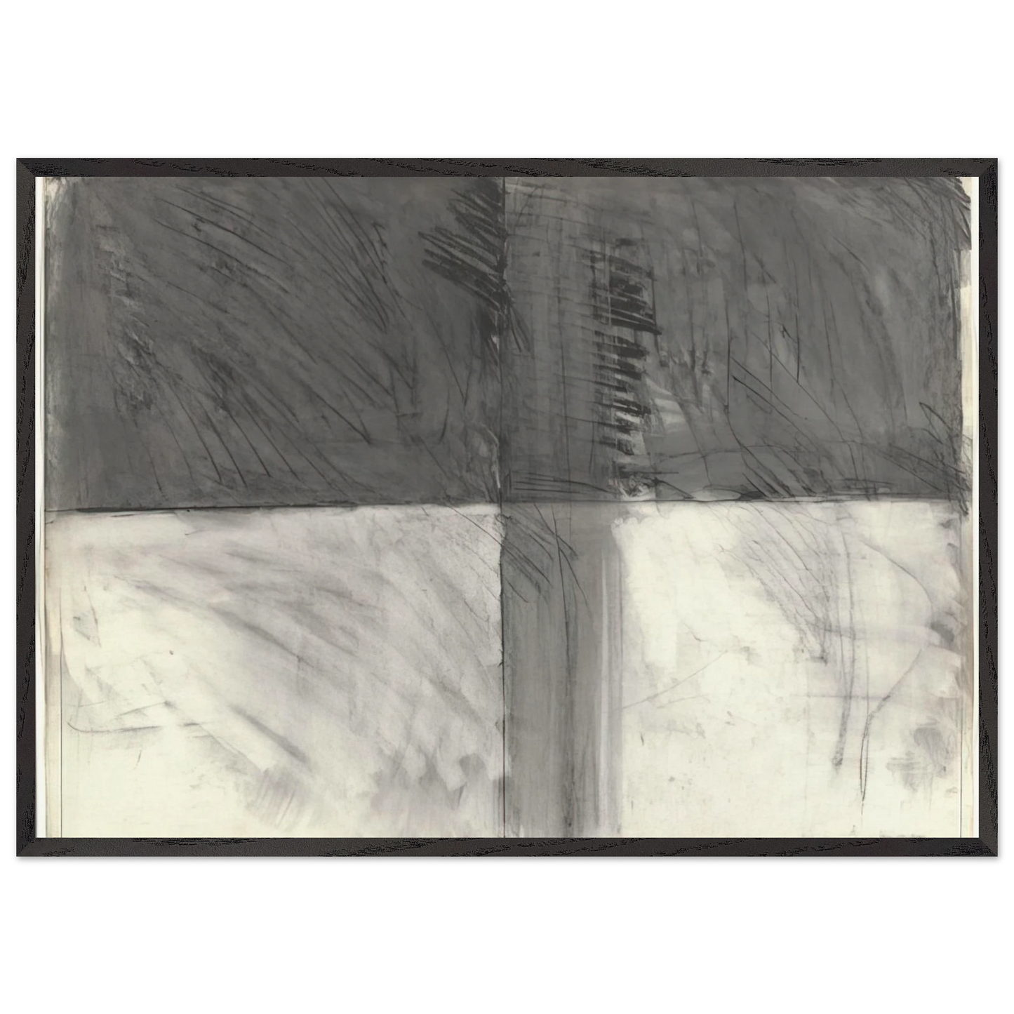 Untitled - 1962 N3 - Brice Marden 70x100 cm / 28x40 inches Framed Art Print – Black Wooden Frame