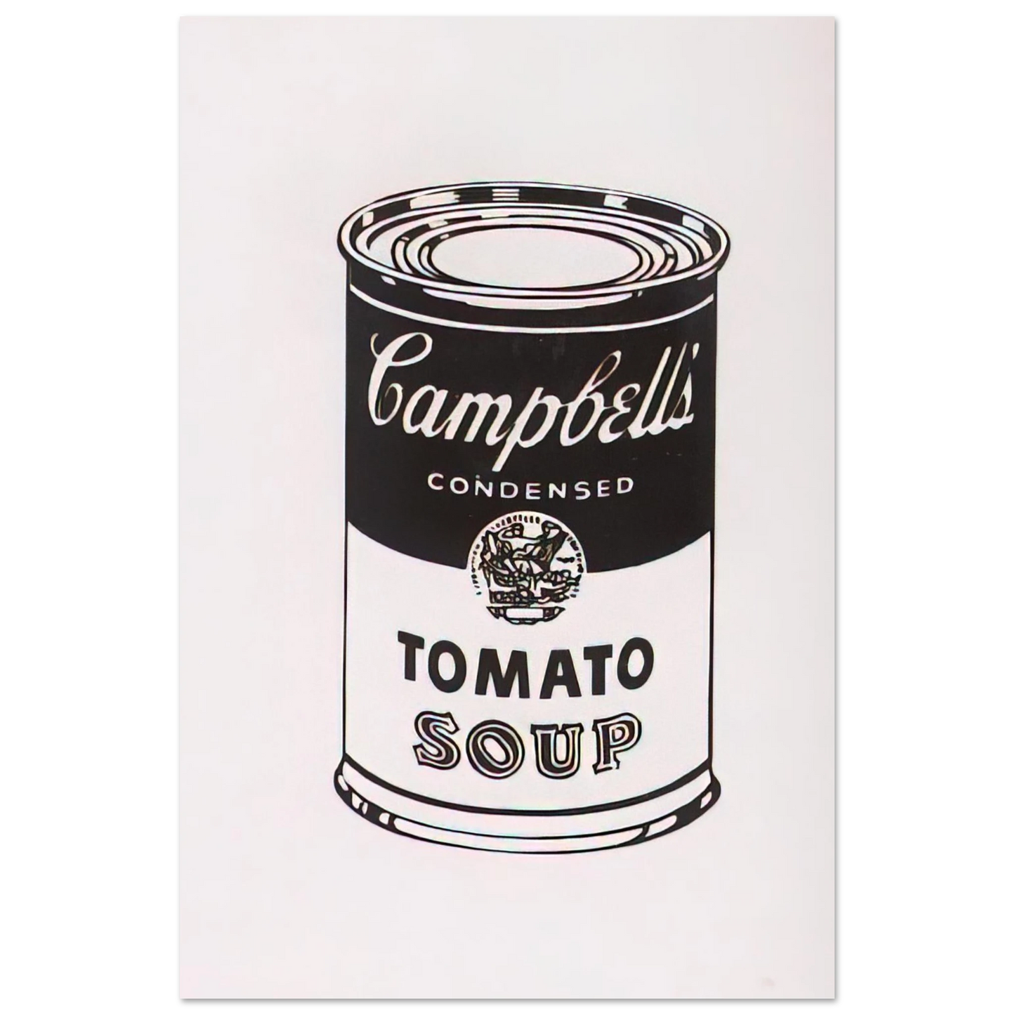 Andy Warhol - Campbell's Soup Can Tomato -Retrospective Series Fine Art Poster - 75x100 cm / 30x40 inches