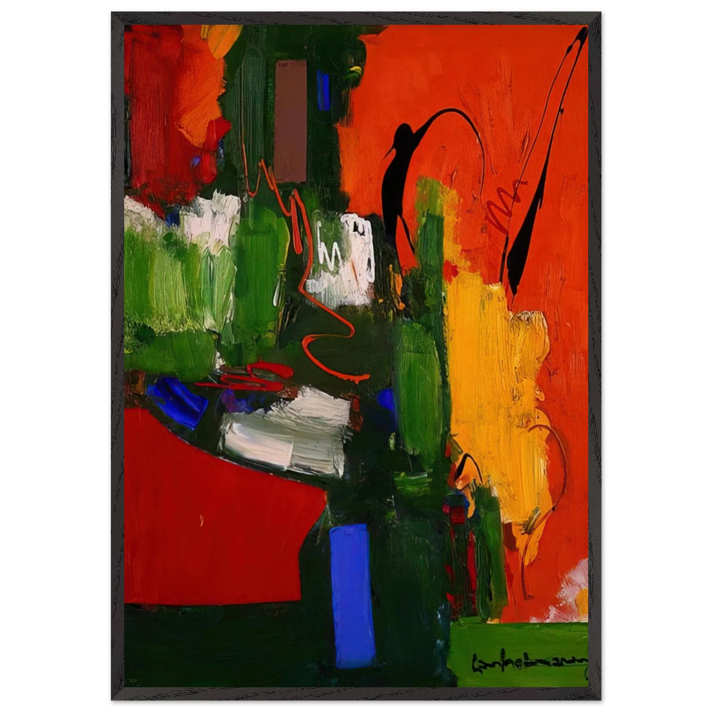 The Lark - Hans Hofmann Framed Art Print – Black Wooden Frame - Default Title - -Framed Art Print