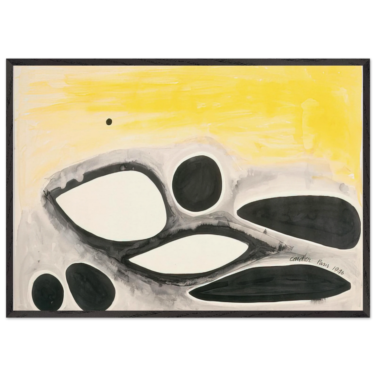 UNTITLED 1946 0 - Alexander Calder Framed Art Print – Black Wooden Frame - Default Title - -Framed Art Print