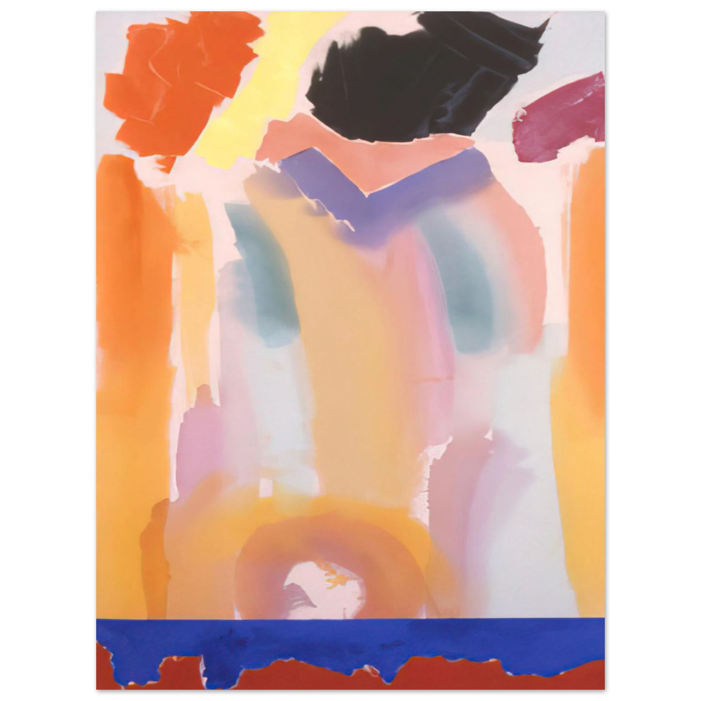 Ronnie Landfield - Orange Jangles - 1969 Fine Art Poster - Default Title