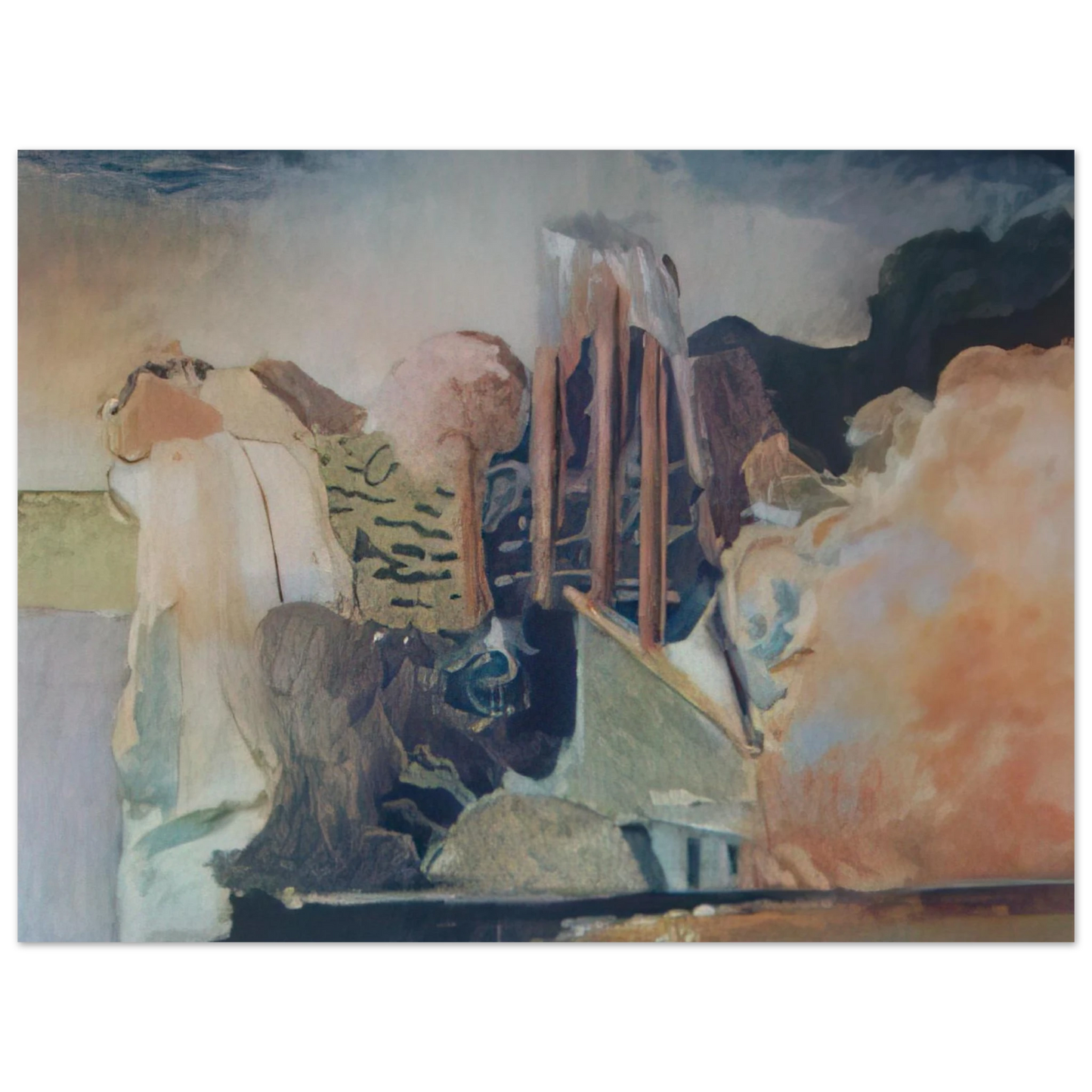 Menez - unknow ntitle - Lyrical Abstraction Fine Art Poster - Default Title