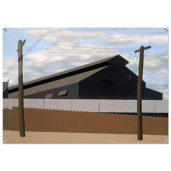 Steel Foundry, Coatesville, Pa. - 1937 - Ralston Crawford Acrylic Print - 70x100 cm / 28x40″ inches