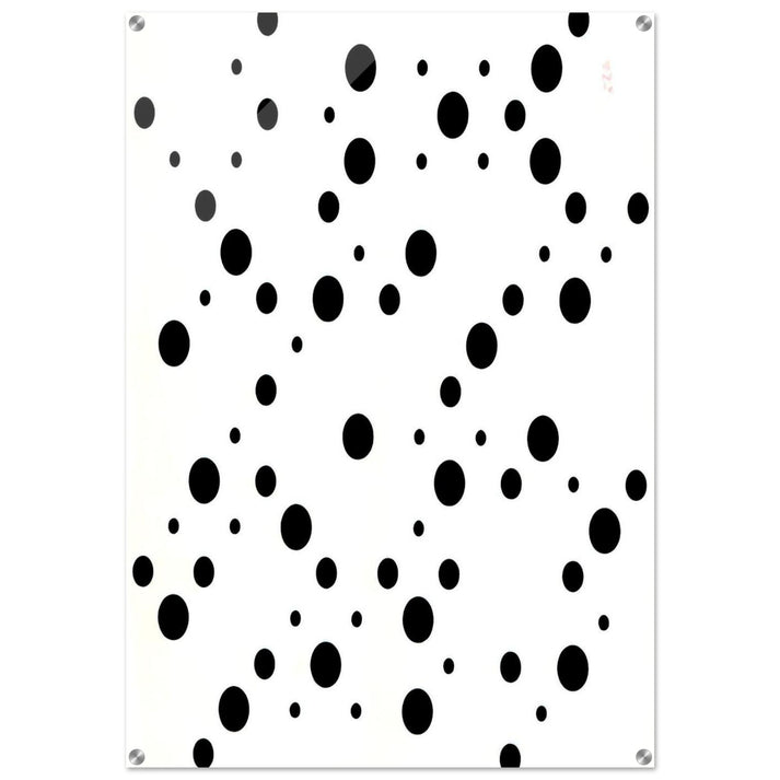 WHITE DISKS 1 - Bridget Riley Acrylic Print - 70x100 cm / 28x40″ inches