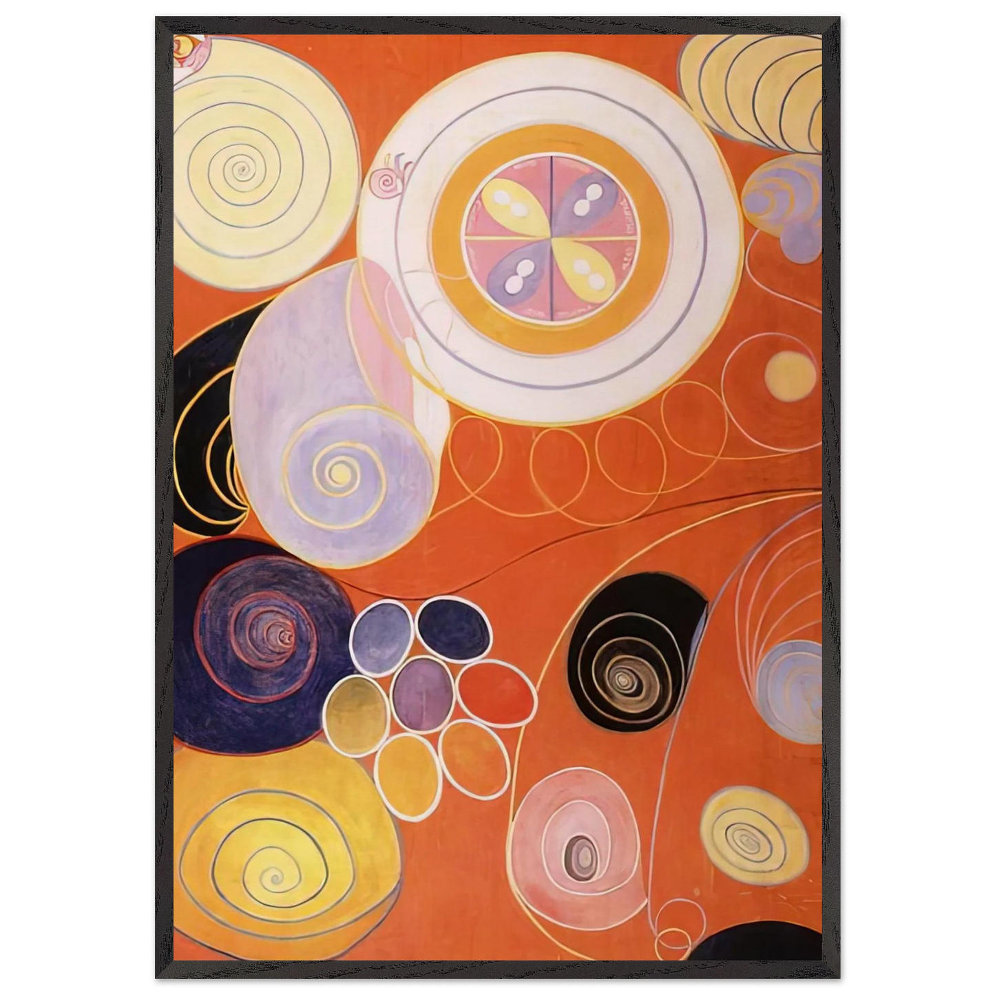 THEY TENS MAINSTAY IV 1907 - Hilma af Klint Framed Art Print – Black Wooden Frame - Default Title - -Framed Art Print