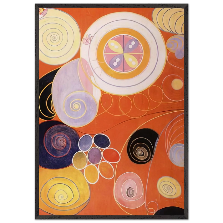 THEY TENS MAINSTAY IV 1907 - Hilma af Klint 70x100 cm / 28x40 inches Framed Art Print – Black Wooden Frame