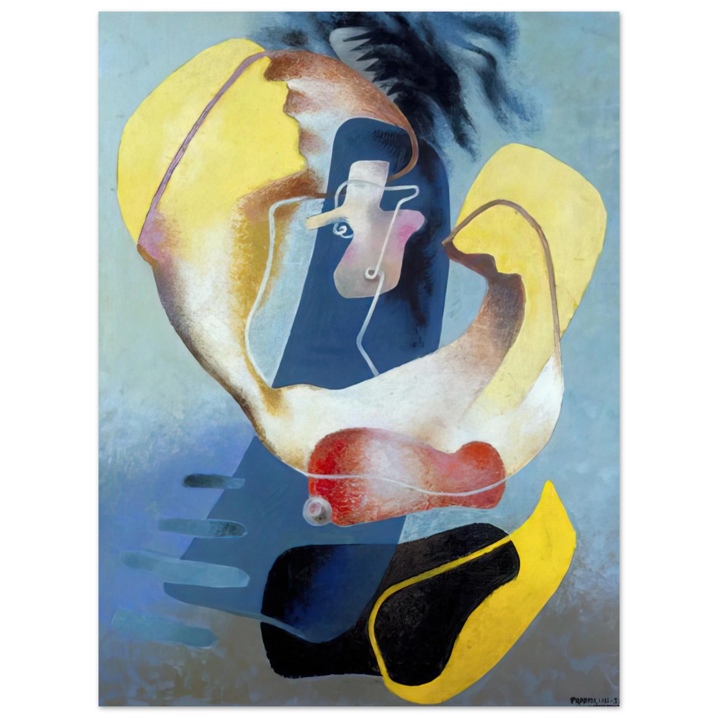 Enrico Prampolini - FIGURA NELLO SPAZIO I 1937 Fine Art Poster - Default Title